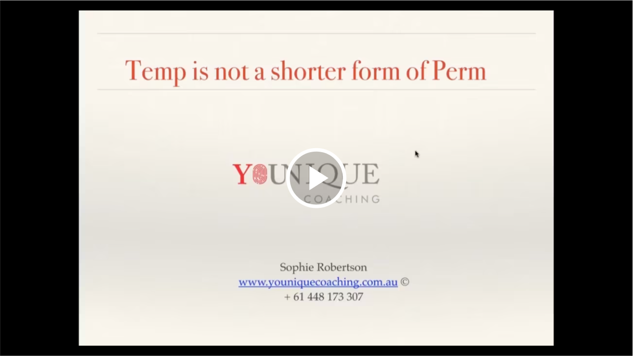 Temp is not a shorter form of Perm